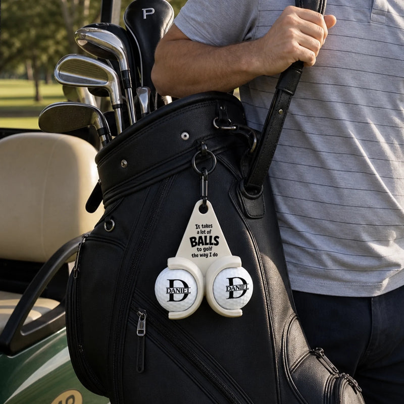 Custom Golf Ball Tee Holder - Personalized Birthday Gifts For Golf Lovers, Sports Fans, Sports Lovers - Life Is Better On The Green