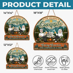Custom Wood Sign - Personalized Anniversary Wedding Camping Gifts For Campers, Husband And Wife, Him And Her - Camp Life Best Life