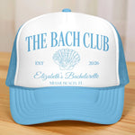 Custom Foam Trucker Hat - Personalized Summer Vacation And Travel Gifts For Best Friends, Family - Bach Club Crew