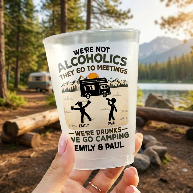 Custom Party Cups - Personalized Summer Vacation And Travel Camping Gifts For Campers, Mom, Dad, Brother, Sister, Kids - Wild And Free