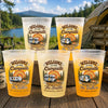 Custom Party Cups - Personalized Summer Vacation And Travel Camping Gifts For Campers, Mom, Dad, Brother, Sister, Kids - Camp Laugh Repeat