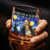 Custom Photo Whiskey Glass - Personalized Anniversary Wedding Gifts For Husband And Wife, Him And Her - Forever And Always