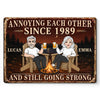 Custom Home Decor Metal Sign - Personalized Anniversary Wedding Gifts For Husband And Wife, Him And Her - Love Keeps Us Wild