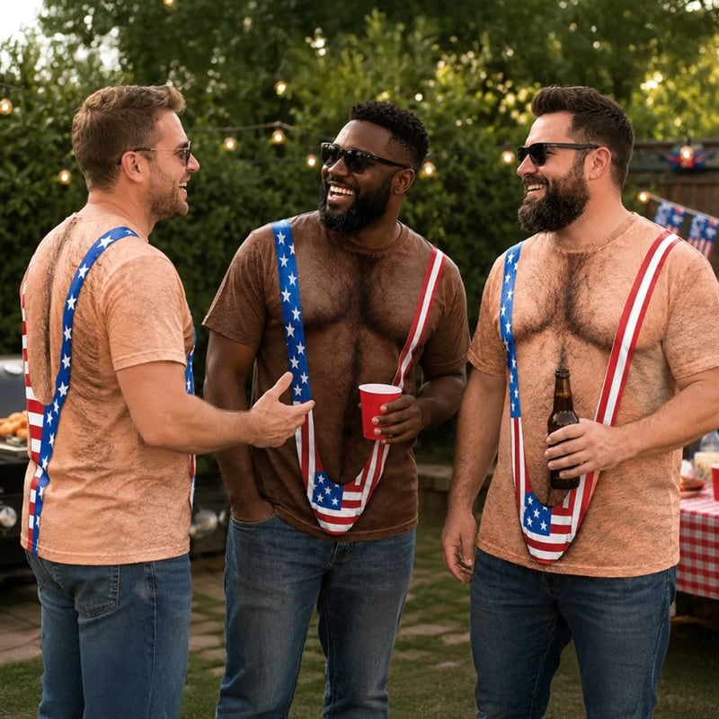 Custom T-shirt - Personalized Funny Gifts For Men - Red White And Ready To Party