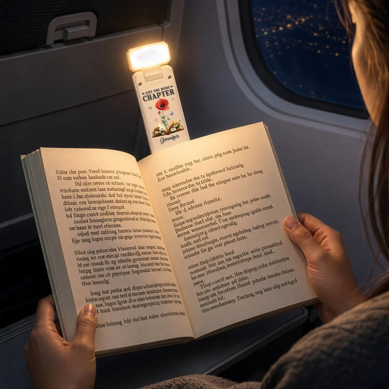 Custom Clip LED Reading Lamp - Personalized Bookish Gifts For Book Lovers, Bookworms, Readers - Books Touch The Soul