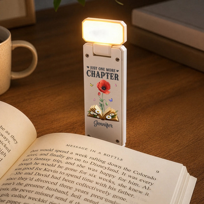 Custom Clip LED Reading Lamp - Personalized Bookish Gifts For Book Lovers, Bookworms, Readers - Books Touch The Soul