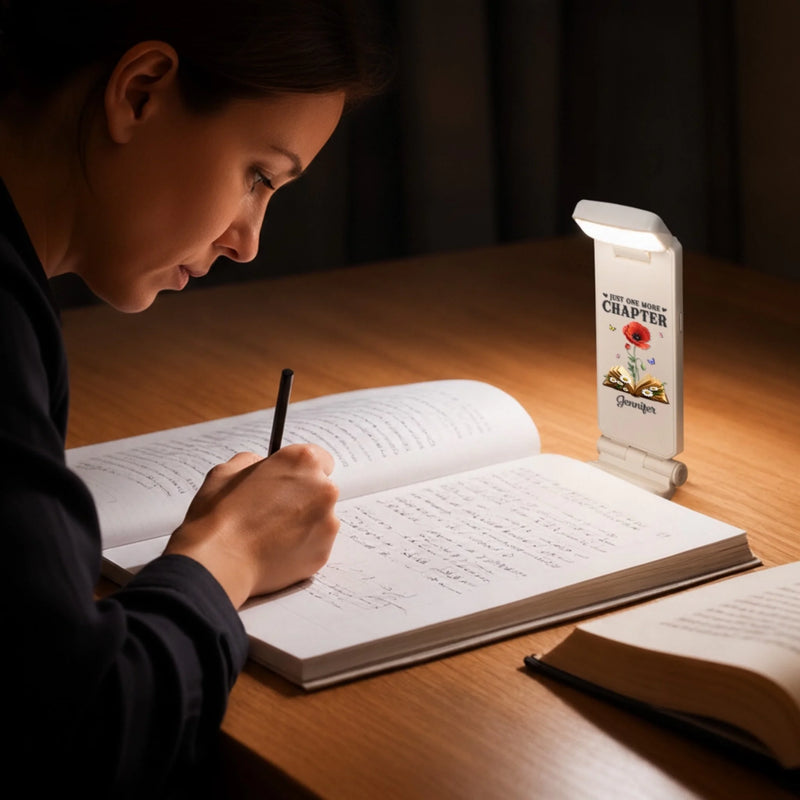 Custom Clip LED Reading Lamp - Personalized Bookish Gifts For Book Lovers, Bookworms, Readers - Books Touch The Soul