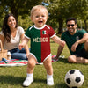 Custom Mexico World Football Baby Jersey Bodysuit - Personalized Baby Shower, Gender Reveal Gifts For New Moms, New Dads, Football Lovers - Future Champion