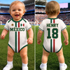 Custom Mexico World Football Baby Jersey Bodysuit - Personalized Baby Shower, Gender Reveal Gifts For New Moms, New Dads, Football Lovers - The Next Great Champion