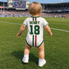 Custom Mexico World Football Baby Jersey Bodysuit - Personalized Baby Shower, Gender Reveal Gifts For New Moms, New Dads, Football Lovers - The Next Great Champion