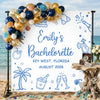 Custom Backdrop - Personalized Summer Vacation And Travel Gifts For Best Friends, Family - Sun, Sand And Bridal Plans