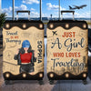 Custom Luggage Cover - Personalized Summer Vacation And Travel Gifts For Women, Besties, Sisters, BFF - Adventure Awaits Everywhere