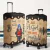 Custom Luggage Cover - Personalized Summer Vacation And Travel Gifts For Women, Besties, Sisters, BFF - Adventure Awaits Everywhere