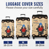 Custom Luggage Cover - Personalized Summer Vacation And Travel Gifts For Women, Besties, Sisters, BFF - Adventure Awaits Everywhere