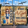 Custom Luggage Cover - Personalized Summer Vacation And Travel Gifts For Women, Besties, Sisters, BFF - Exploring The World Together