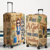 Custom Luggage Cover - Personalized Summer Vacation And Travel Gifts For Women, Besties, Sisters, BFF - Exploring The World Together