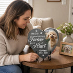 Custom Photo Memorial Stone - Personalised Pet Memorial Sympathy Gifts For Dogs, Cats, Loss Of Dog, Loss Of Cat - You Would Have Lived Forever