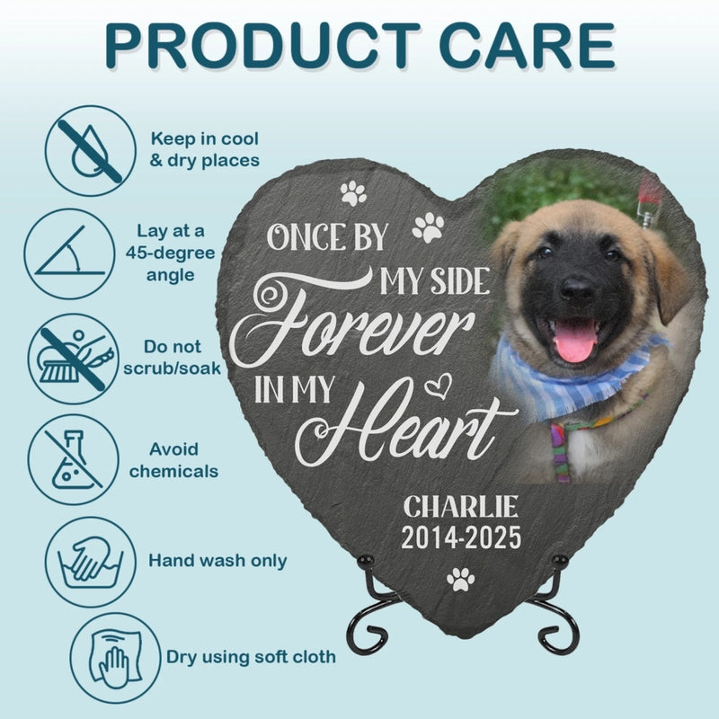 Custom Photo Memorial Stone - Personalised Pet Memorial Sympathy Gifts For Dogs, Cats, Loss Of Dog, Loss Of Cat - You Would Have Lived Forever