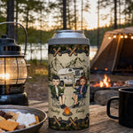 Custom 4 In 1 Can Cooler Tumbler - Personalized Birthday Camping Gifts For Campers, Husband And Wife, Him And Her - Camp Life, Couple Vibes