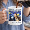 Custom Photo Mug - Personalized Anniversary Wedding Gifts For Husband And Wife, Him And Her - Forever To Go