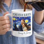 Custom Photo Mug - Personalized Anniversary Wedding Gifts For Husband And Wife, Him And Her - Forever To Go