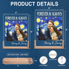Custom Photo Shaped 3D LED Walnut Night Light - Personalized Anniversary Wedding Gifts For Husband And Wife, Him And Her - Forever To Go