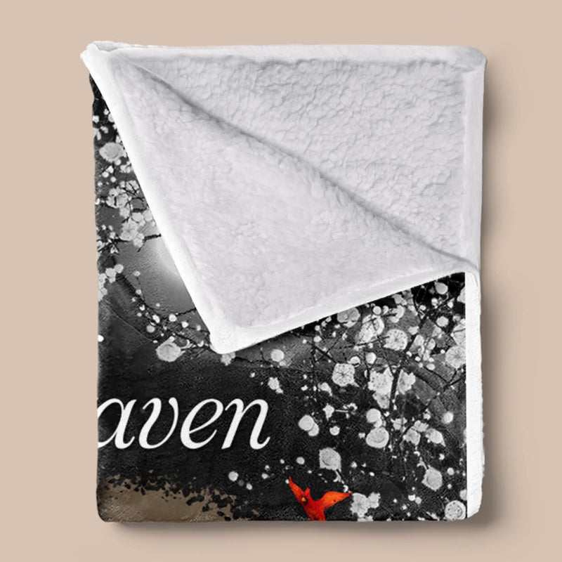 Custom Photo Blanket - Personalized Memorial Sympathy Gifts For Loss Of Mom, Dad - Your Love Will Always Be Our Guide
