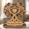 Custom 2-Layered Wooden Plaque - Personalized Anniversary Wedding Gifts For Husband And Wife, Him And Her - Growing Together, Rooted In Love