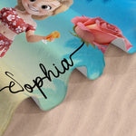 Custom Beach Towel - Personalized Summer Vacation And Travel Gifts For Women, Besties, Sisters, BFF - Slay, Swim, Repeat