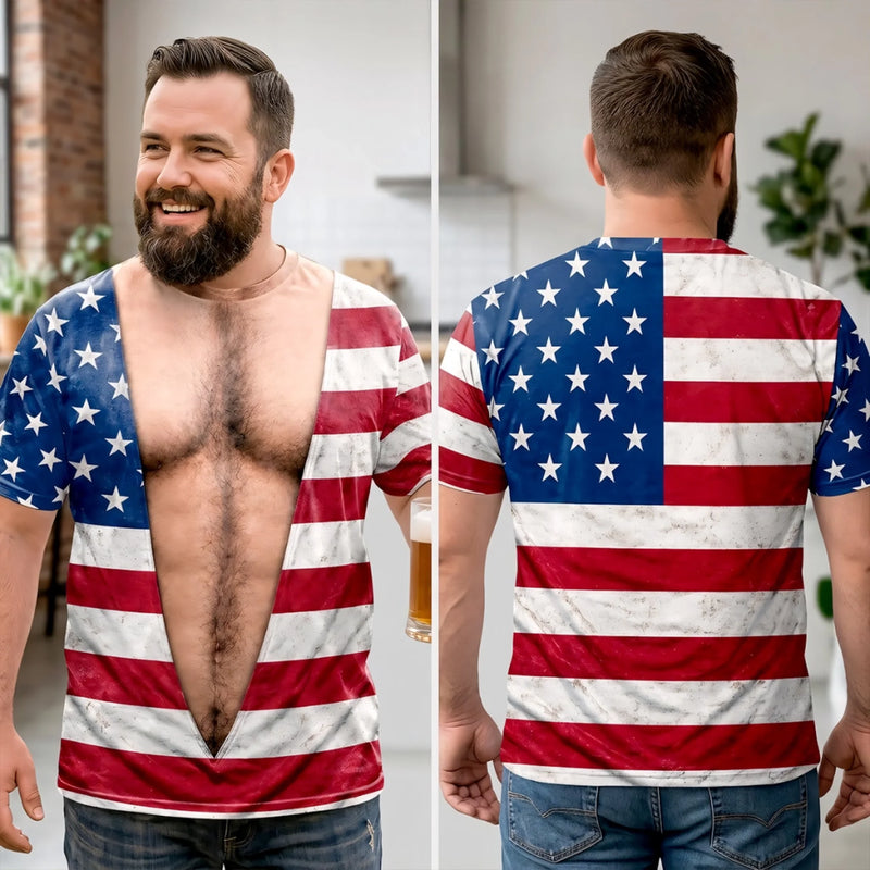 Custom T-shirt - Personalized Funny Gifts For Men - Freedom Looks Good On Me