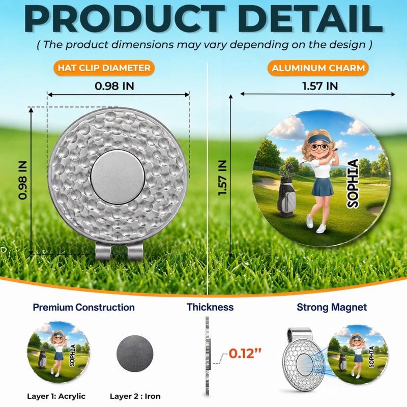 Custom Golf Ball Marker - Personalized Birthday Gifts For Golf Lovers, Sports Fans, Sports Lovers - The Fairway Calls
