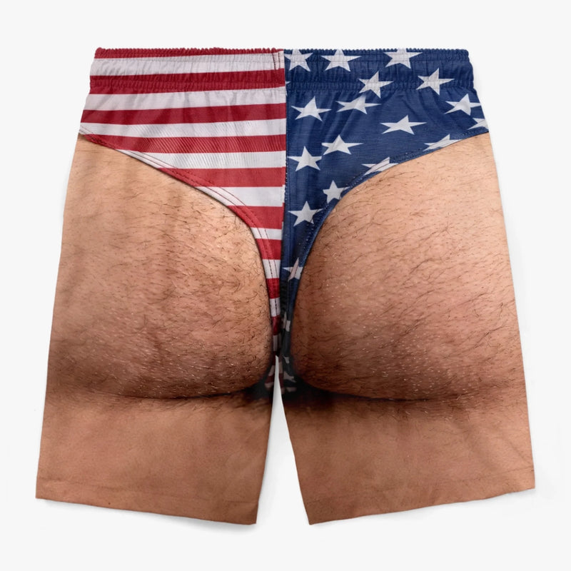 Custom Tropical Hawaiian Aloha Men Beach Shorts - Personalized Summer Vacation And Travel Gifts For Men - Freedom And Chill