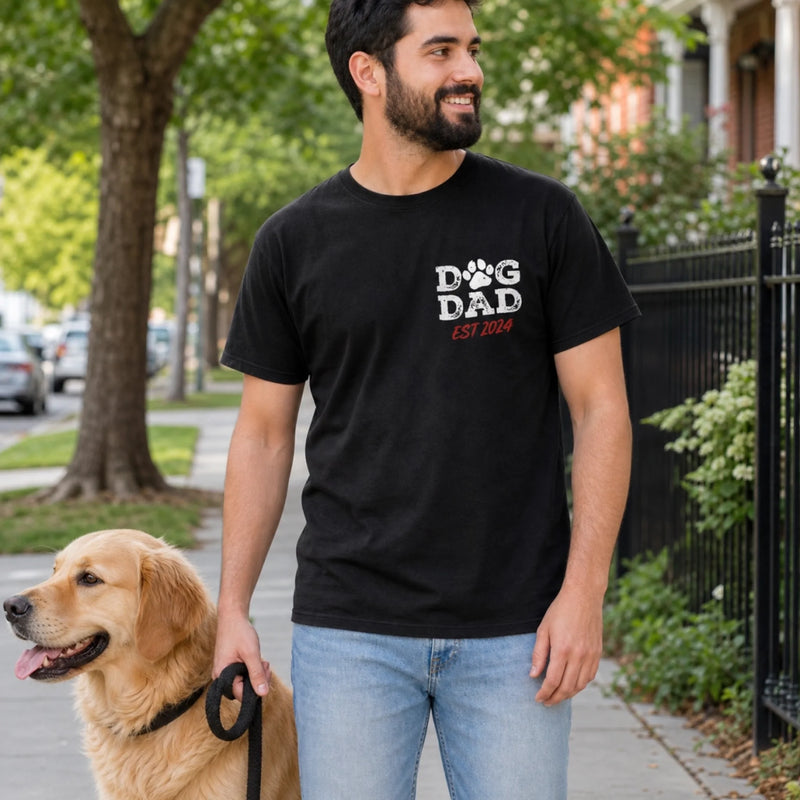 Custom Photo Unisex T-shirt - Personalized America 250th Anniversary, Birthday Gifts For Dog Lovers, Dog Dad - Beloved Dog Dad Ever