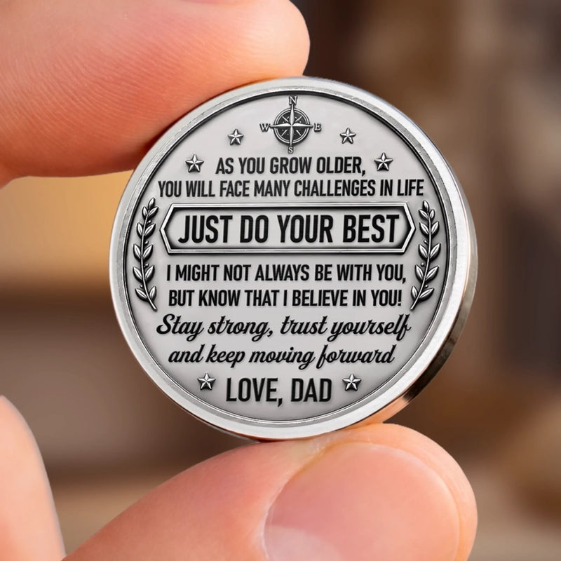 Custom Pocket Hug - Personalized Birthday Gifts For Son - Keep Moving Forward