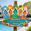 Custom Wood Sign - Personalized Summer Vacation And Travel Gifts For Grandma, Grandpa - Beach Days With Grandkids
