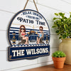 Custom Wood Sign - Personalized Summer Vacation And Travel Gifts For Husband And Wife, Him And Her - Chilling With The Grill Master