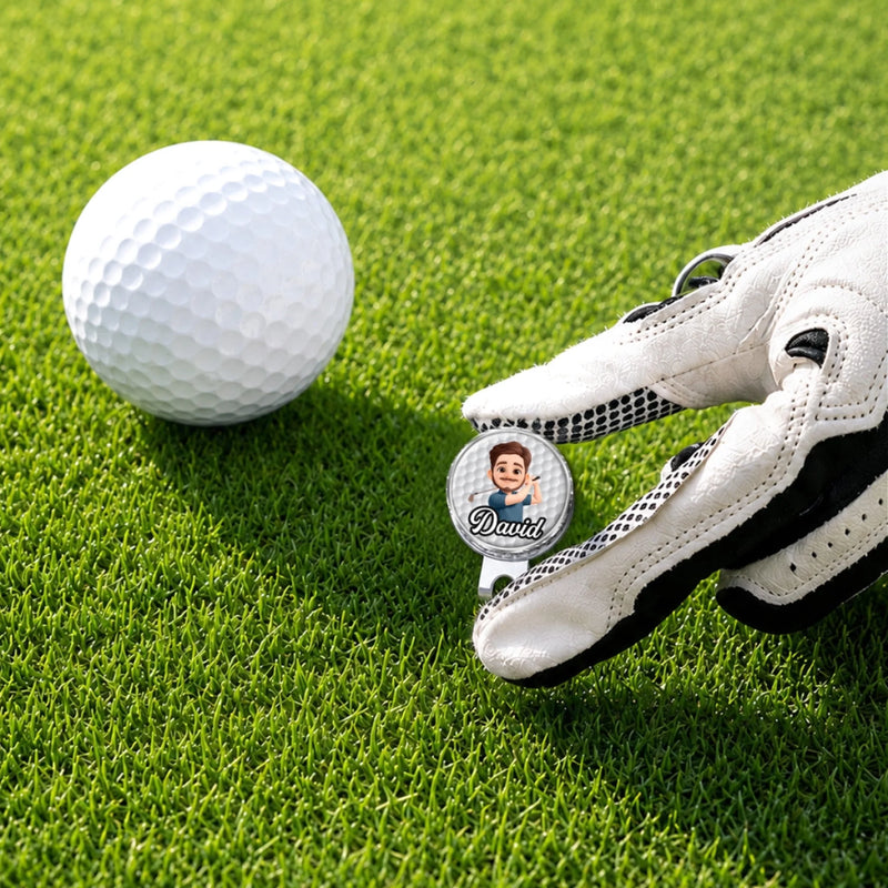 Custom Golf Ball Marker - Personalized Birthday Gifts For Golf Lovers, Sports Fans, Sports Lovers - Swing Into Happiness