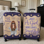 Custom Luggage Cover - Personalized Summer Vacation And Travel Gifts For Women, Besties, Sisters, BFF - Adventure Awaits Everywhere
