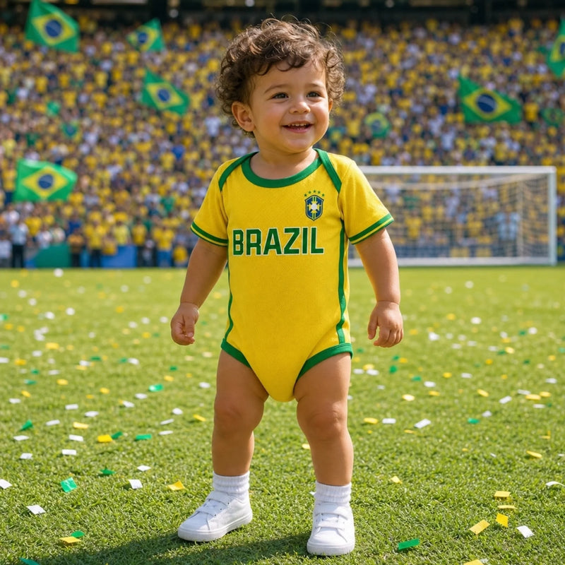 Custom Mexico World Football Baby Jersey Bodysuit
 - Personalized Baby Shower, Gender Reveal Gifts For New Moms, New Dads, Football Lovers - The Team's Youngest MVP