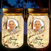 Custom Photo Solar Jar Lantern - Personalized Memorial Sympathy Gifts For Loss of Mom, Dad - Your Memory Is My Treasure