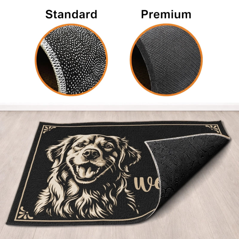 Custom Photo Home Decor Decorative Mat - Personalized Birthday Gifts For Dog Cat Lovers, Dog Dad And Mom, Cat Owners - My Best Friend Has Paws
