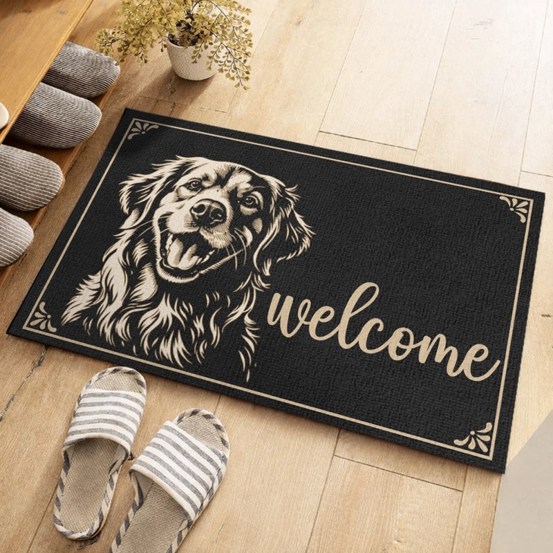 Custom Photo Home Decor Decorative Mat - Personalized Birthday Gifts For Dog Cat Lovers, Dog Dad And Mom, Cat Owners - My Best Friend Has Paws