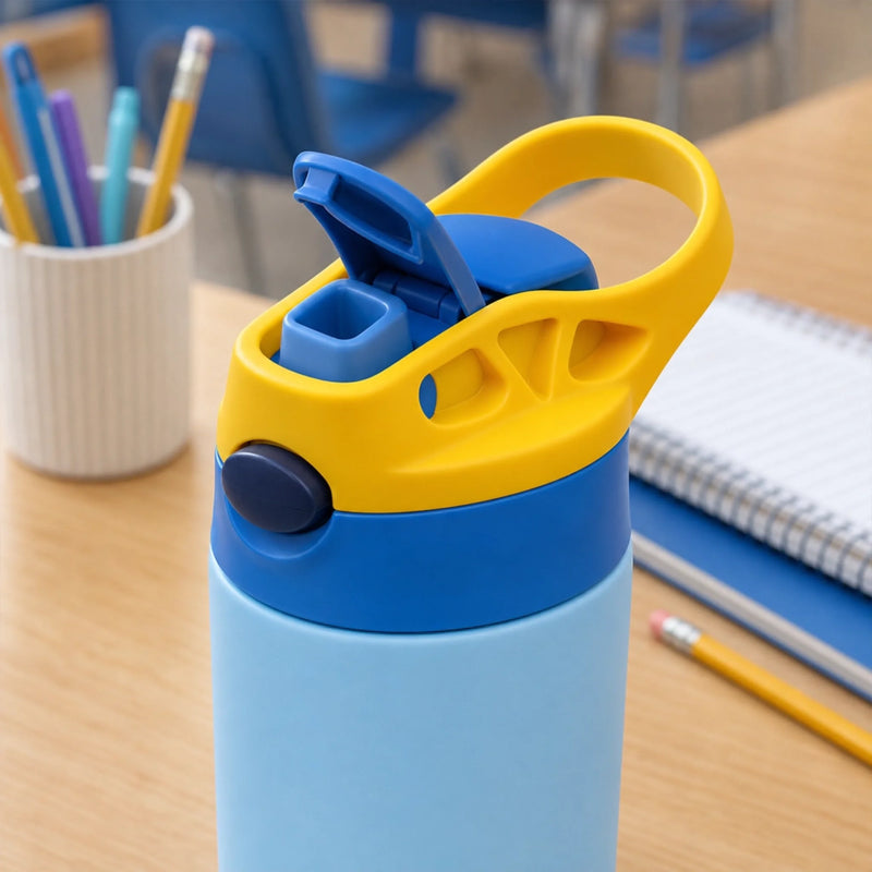 Custom Kids Insulated Water Bottle - Personalized Back To School Gifts For Kids - Ready To Learn