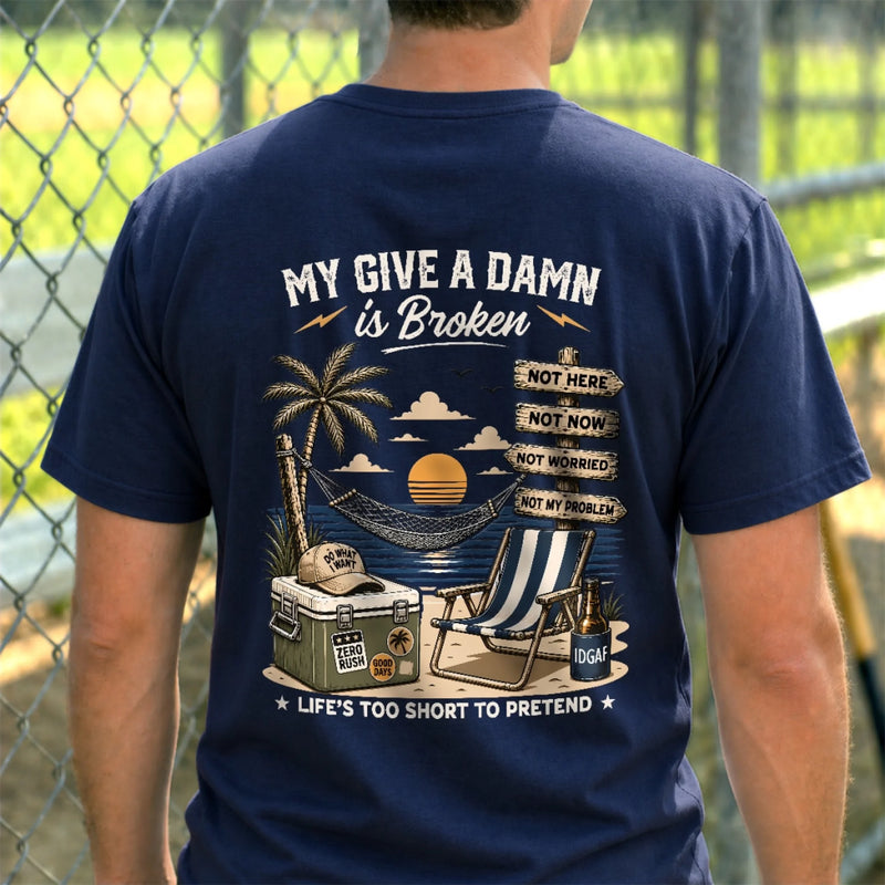 Custom Summer T-shirt - Personalized Retirement Gifts For Women, Men - Too Old To Care
