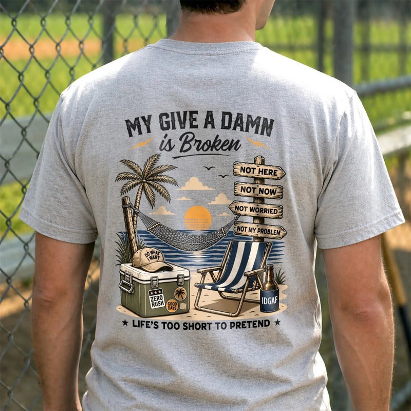 Custom Summer T-shirt - Personalized Retirement Gifts For Women, Men - Too Old To Care