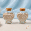 Custom Glass Keepsake Bottle - Personalized Anniversary Wedding Gifts For Husband And Wife, Him And Her - Love You To The Beach And Back
