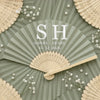 Custom Bamboo Hand Fan - Personalized Anniversary Wedding Gifts For Husband And Wife, Him And Her - Cherishing Every Single Moment Together