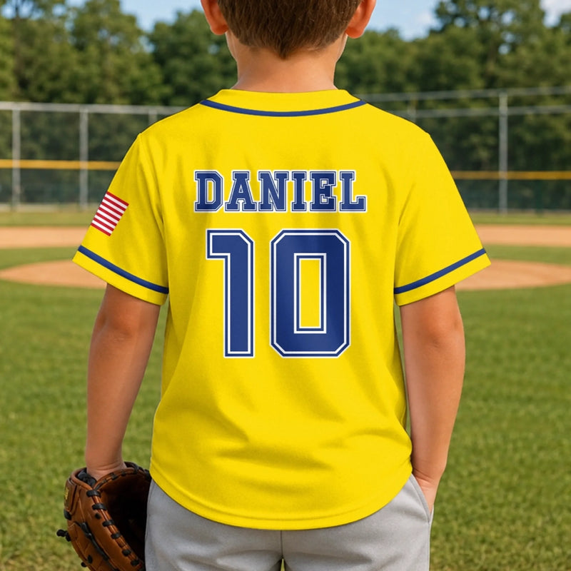 Custom Kids Baseball Jersey - Personalized Birthday Gifts For Kids - Future Star In The Making