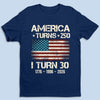 Custom Unisex T-shirt, Premium T-shirt, Hoodie - Personalized America 250th Anniversary Gifts For Men And Women - Born To Shine In The Land Of The Free