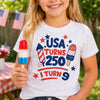Custom Kids T-shirt - Personalized America 250th Anniversary Gifts For Kids - Our Little Sparkler